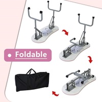 Table pliable de manucure de salon de beauté de meubles de beauté de luxe légers modernes table d'ongle