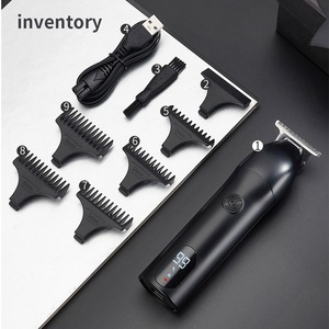 Electric Hair Clipper With Lcd Display Rechargeable Brushless Motor Professional Salon <b>Trimmer</b> For Men - Product Image 5