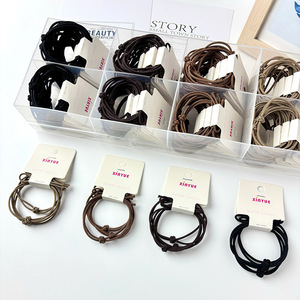 Xinyue Hair <b>Ties</b> Nylon Elastic Solid Color Daily Casual Headdress - Product Image 2