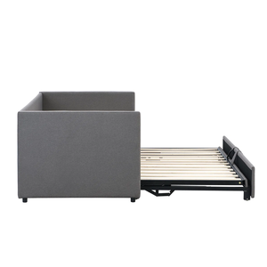 Canapé-<span class=keywords><strong>lit</strong></span> rembourré avec <span class=keywords><strong>lit</strong></span> <span class=keywords><strong>gigogne</strong></span> escamotable, canapé-<span class=keywords><strong>lit</strong></span> multifonctionnel avec support relevable, cadre antirouille, fabrication OEM personnalisée, vente en gros - Product Image 4