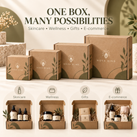 Emballages cosmétiques personnalisés haut de gamme, boîtes en papier kraft, cartons en carton ondulé, boîtes d'expédition, boîtes postales, logo imprimé de luxe