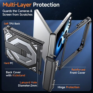 Funda Protectora Magnética con Soporte para Teléfono <span class=keywords><strong>Flip</strong></span> 8, Protección Completa a Prueba de Golpes para <span class=keywords><strong>Samsung</strong></span> <span class=keywords><strong>Galaxy</strong></span> <span class=keywords><strong>Z</strong></span> Flip7 <span class=keywords><strong>Z</strong></span> Flip8 <span class=keywords><strong>Z</strong></span> Fold8 Ultra - Product Image 3