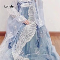Bordir renda poliester larut air buatan tangan, organza bunga, kerah kecil, bros, kain tempel, DIY, fashion keren wanita