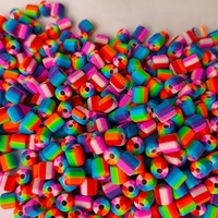 Perles d'abaque en céramique et porcelaine de couleurs mélangées 6x6mm, les plus vendues, pour la fabrication de bracelets et colliers DIY (vente en gros)