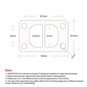 Juntas de Turbina de Doble Entrada para el Mercado de Repuestos Automotrices, para Turbos T3, T34, T35, T38, Tipo Dividido, Control de Presión de Turbo - Product Image 3