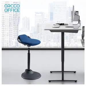 Taburete ergonómico de pie para escritorio, silla de escritorio con altura ajustable, asiento neumático sin espalda ajustable, para oficina, 65-84CM
