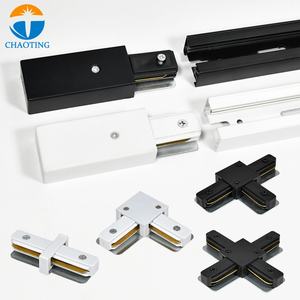 Kit de Suspension de supermarché avec câble noir blanc, 2 mètres, linéaire, simple Circuit, lampes de piste à Led réglables - Product Image 3