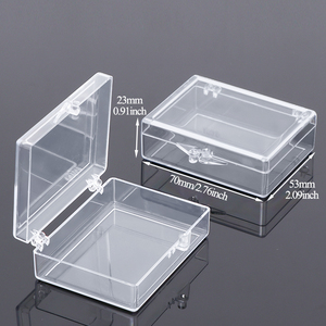 Boîte à couvercle articulé en polystyrène transparent SUNSHING, petite boîte de rangement premium pour échantillons de gel adhésif, organisateur de faux cils en acrylique - Product Image 4