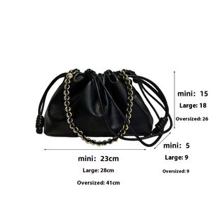 2025新款时尚肩包设计师斜挎包 -- 真皮大容量肩包 - Product Image 3