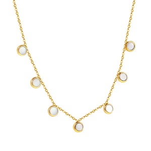 Fashion Fine Female Jewelry Accessories Necklace Gold Plated Round Shell Charms <b>Choker</b> Necklace - Product Image 6