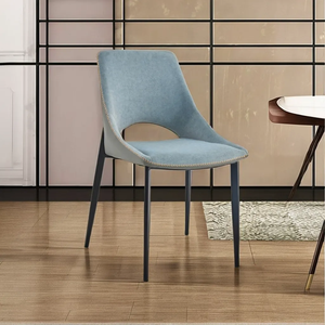 <span class=keywords><strong>Chaise</strong></span> de maquillage/<span class=keywords><strong>chaise</strong></span> de salle à manger de style <span class=keywords><strong>scandinave</strong></span>, luxe léger, minimaliste, technologie, <span class=keywords><strong>tissu</strong></span>, cadre en métal, avec pieds en acier carbone - Product Image 2