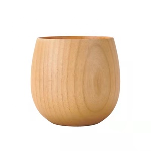 Tasse à boire en bois jube naturel, livraison gratuite, gobelet erba, feuille ample, meilleure vente - Product Image 4