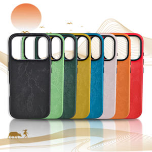 Nouveau étui de téléphone en cuir PU de texture de mousseline de satin traditionnel oriental à la mode pour <span class=keywords><strong>iPhone</strong></span> 13 14 15 16 17 Pro Max Plus - Product Image 1