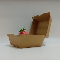 Carton d'expédition en papier kraft SP1979 en gros, spécial pour l'emballage de poulet frit et de pains à burger