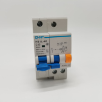 Disjoncteur différentiel CHINT NB1L-40 Série NB1L-40 1P+N 10A 16A 20A 32A 40A 30mA (R) 230V 6kA RCBO Dericsson