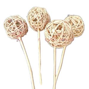 Flores y Plantas Decorativas de Hierba Seca Ecológicas Hechas a Mano, Bola de Lata con Palo para Diseño de Interiores/Exteriores - Product Image 1