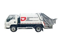 Petit camion à ordures compacteur Foton New Energy de 5 tonnes, 5 m³, transmission manuelle, camion de collecte des déchets