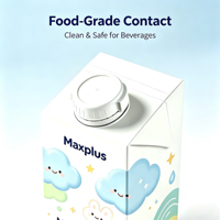 OEM Lebensmittelechtes Kraftpapier 7-Schicht Aseptischer Flüssig-Lebensmittelkarton Manipulationssicheres Siegel für Brik-Verpackung Wiederverwendbar Umweltfreundlich