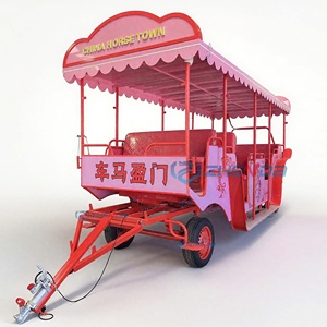 <b>Double</b>-row Luxury Modern All-metal Welded Sightseeing Carriage Wedding Party Event Customized Color ZHENDA Brand - Product Image 2