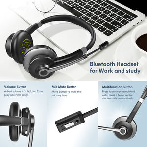Casque léger avec microphone antibruit Option de support de charge Connectez deux appareils simultanément - Product Image 5