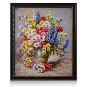 Pittura a olio acrilica dipinta a mano <span class=keywords><strong>su</strong></span> <span class=keywords><strong>tela</strong></span> con Design di dimensioni personalizzate fiore colorato per la decorazione - Product Image 4