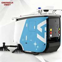 Robot de Saneamiento Urbano Inteligente con Evitación de Obstáculos por IA, Barredora Automática No Tripulada L4, Motor PLC, 9,500 M/h, Capacidad de Contenedor de Basura de 150L