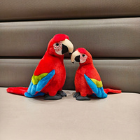 Fabricant de jouets en peluche personnalisés de 22 cm/28 cm, jouets en peluche animaux en peluche, perroquet vert personnalisé en peluche, poupée en peluche douce en coton PP pour anniversaire