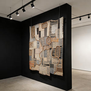 Suspension murale tissée texturée personnalisable OEM ODM pour cafés et bistros Wabi-Sabi - Product Image 6