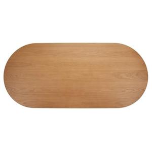 Mesa de comedor ovalada de haya Abberton hecha a mano, silueta sencilla y Curvas elegantes, madera maciza y de ingeniería secada al horno - Product Image 2