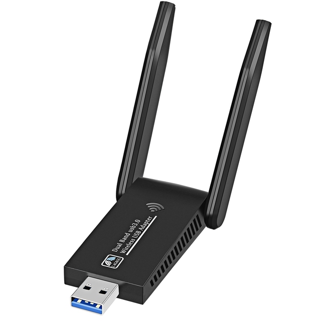 6B17 Strong Signal AC1300 Wi-fi Adapter 1300mbps PC USB Wifi Network Card