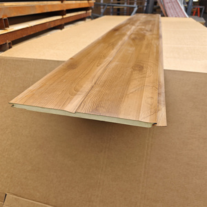 Panneau mural extérieur pour <span class=keywords><strong>maison</strong></span> à <span class=keywords><strong>prix</strong></span> abordable, panneau sandwich en polyuréthane PU avec isolation acoustique métallique, matériau de toiture isolé avec âme en PIR - Product Image 3