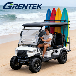 Voiturette de golf électrique au lithium GRENTEK de luxe 4 places 72V avec moteur 5000W, autonomie de 90 km, personnalisable pour la chasse et l'utilisation sur routes non publiques - Product Image 1
