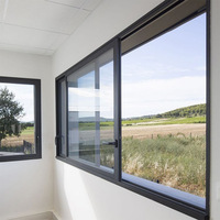 Sistema de Ventana Corredera Horizontal de Aleación de Aluminio con Aislamiento Acústico y Diseño Antiviento de Presión Lateral para Balcón