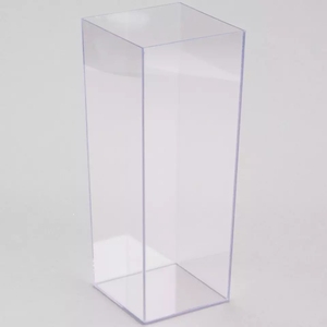 Vaso rettangolare acrilico fiore Lucite vaso durevole Perspex vaso decorativo per uso domestico - Product Image 2
