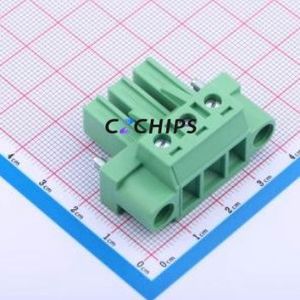 JL5EDGKM-76203G01 Plug-in Terminal Block P=7.62mm Connector Plug Screw Fixing 1x3P 7.62mm - Product Image 1