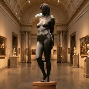 Escultura de Bronce Personalizada de Desnudo Contemplativo - Arte Fino Pensativo, <span class=keywords><strong>Estatua</strong></span> de Bronce - Product Image 4
