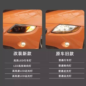 Fari a LED per BMW <span class=keywords><strong>Z4</strong></span>, Gruppo Fari per <span class=keywords><strong>E85</strong></span> con Lenti LED, Angel Eyes, DRL e Indicatori di Direzione, dal 2003 al 2008 - Product Image 4