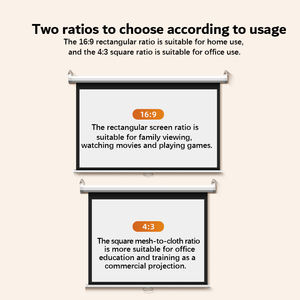 Layar Proyeksi Manual Selflock 100 Inci 16:9 dengan Motor Listrik Pantalla Proyector - Product Image 5