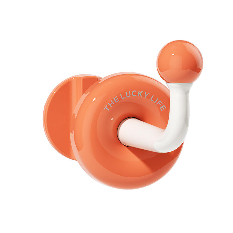 ตะขอหม้อน้ำทรงกลม [สีชมพูและสีขาว]