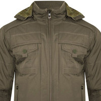 Veste d'hiver réversible pour homme, la plus vendue, personnalisable, en toile, col montant, logo frontal, style décontracté