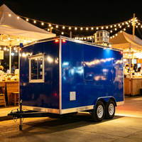 Remorque alimentaire commerciale avec ventilateur d'extraction de toit, plaque de cuisson à gaz et comptoir pour tacos, idéale pour les festivals de musique et les événements de rue à Austin