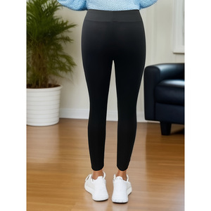 <span class=keywords><strong>Pantaloni</strong></span> <span class=keywords><strong>Invernali</strong></span> Curvi di Nuova Generazione, Taglia Grande, da <span class=keywords><strong>Donna</strong></span>, Neri, Tinta Unita, Vintage, <span class=keywords><strong>con</strong></span> <span class=keywords><strong>Vita</strong></span> Elastica, Alta Elasticità, Effetto Lavato - Product Image 4