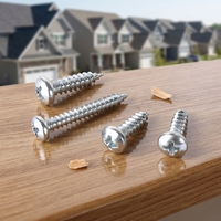 Assortiment de vis à bois en acier inoxydable 304, kit de vis à tête plate Phillips, vis à tête fraisée pour le travail du bois, bricolage, réparation à domicile