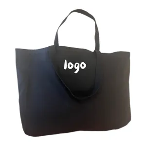 Bolsa de lona de algodón grueso y fino plegable de gran tamaño Freestyle para salidas diarias con su logotipo