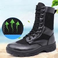 BAEWOON TB32 Bottes tactiques ultra-légères pour homme, respirantes en maille, pour la chasse en forêt, bottes de sécurité montantes pour l'entraînement, direct usine