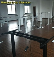 Convertisseur de bureau debout ergonomique moderne et pliable en fer, réglable en hauteur, à 2 niveaux, pour la maison, le bureau et l'école