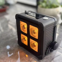 Mini projecteurs PAR rechargeables, 4 * 18W RGBWA UV 6-en-1, alimentés par batterie, avec contrôle APP et DMX sans fil, pour éclairage de scène