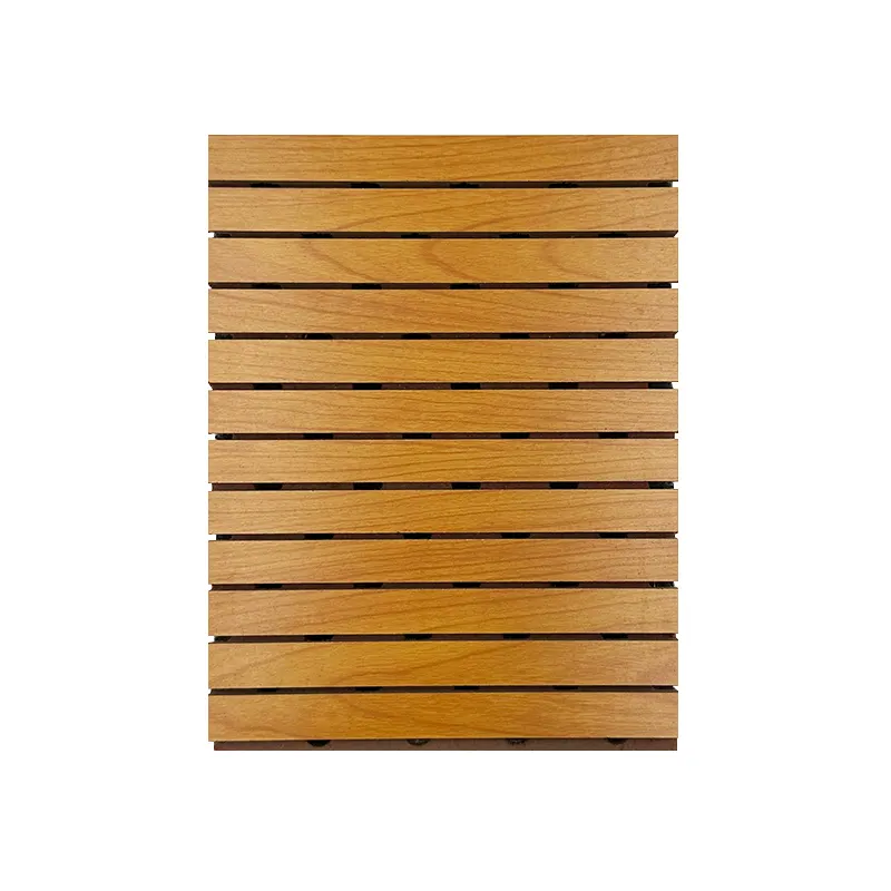 Panel de madera decorativo personalizado, panel de pared absorbente de sonido, tablero absorbente de sonido