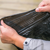 Bolsa de basura al aire libre en rollos sacos de basura de polietileno biodegradable grande negro Industrial 8 13 33 40 50 65 95 galones bolsa de basura