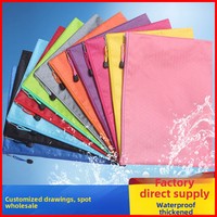 Sac de rangement pour documents en toile PVC imperméable à motif football A4 A5 A6 avec fermeture éclair, 1 compartiment, logo personnalisable, OEM
